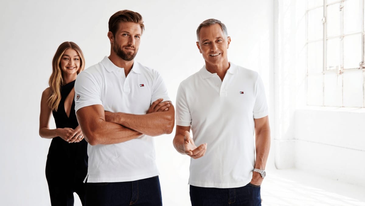 Gigi Hadid and Travis Kelce mentioned in Tommy Hilfiger Instagram post