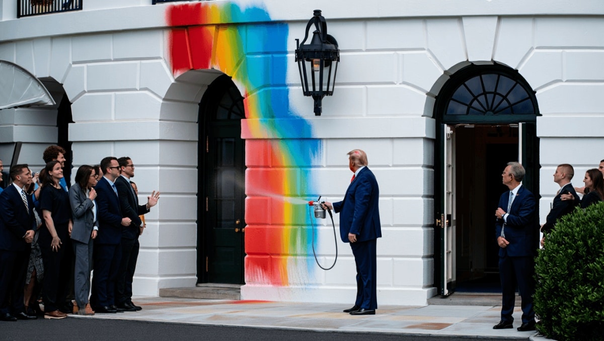 Donald Trump Says He Wants to Use ‘Magic Paint’ to Cover Entire White House Office Building