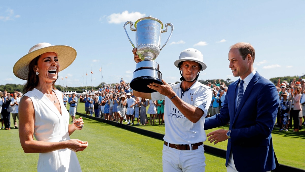 Kate Middleton Laughs Off Awkward Moment Where Trophy Almost Broke at Polo with Prince William