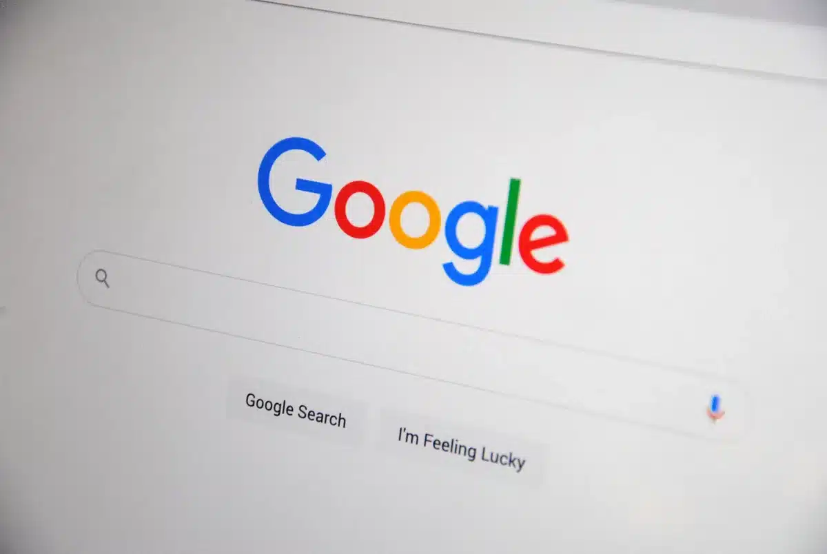 Screenshot showing Google app publisher profile with Follow button highlighted